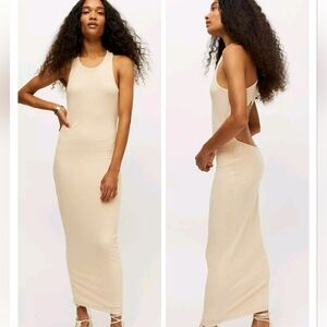 LIONESS The Clare Cream Bodycon Dress